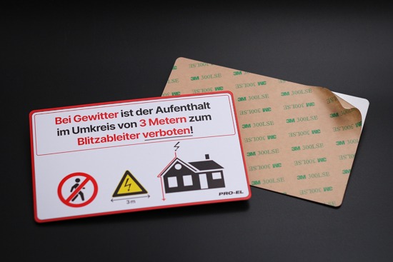 Verbotsschilder mit selbstklebender Haftung